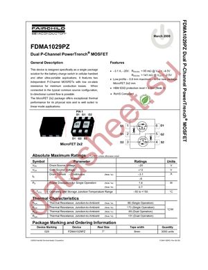 FDMA1029PZ datasheet  